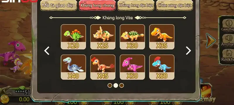 Bắn khủng long đồ họa đẹp và mượt