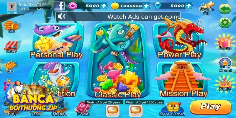 Sảnh bắn cá Đại dương